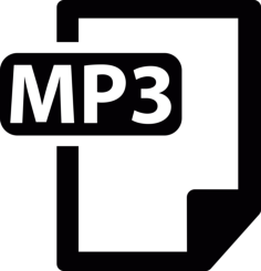 Mp3 Format Tracing Svg Vector, Free Vectors File